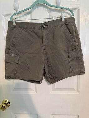 Calvin Klein Jeans Olive Green Womens Cargo Shorts